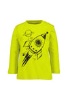 Blue Seven Baby Boy Spaceship Long Sleeve Top, Green