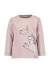 Blue Seven Baby Girl Unicorn Long Sleeve Top, Pink