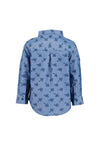 Blue Seven Baby Boy Long Sleeve Digger Shirt, Blue