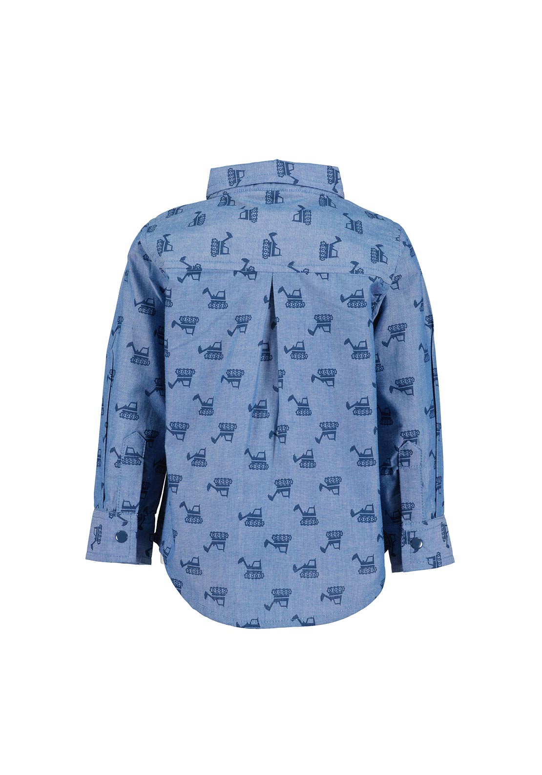 Blue Seven Baby Boy Long Sleeve Digger Shirt, Blue