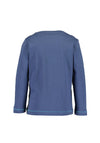 Blue Seven Boy Dino Long Sleeve Top, Dark Blue