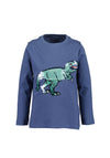 Blue Seven Boy Sequins Dino Top, Blue