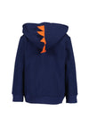 Blue Seven Boys Dino Full Zip Hoodie, Navy