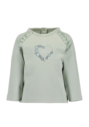 Blue Seven Baby Girl Long Sleeve Top, Green