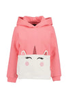 Blue Seven Mini Girl Unicorn Long Sleeve Hoodie, Pink