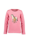 Blue Seven Mini Girl Horse Long Sleeve Top, Pink