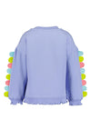 Blue Seven Mini Girl Sequins Rainbow Sweater, Lilac