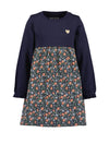 Blue Seven Mini Girl Long Sleeve Floral Dress, Navy
