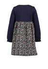 Blue Seven Mini Girl Long Sleeve Floral Dress, Navy