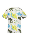 Blue Seven Mini Boy Dino Short Sleeve Tee, White