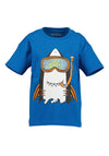 Blue Seven Mini Boy Shark Short Sleeve Tee, Blue