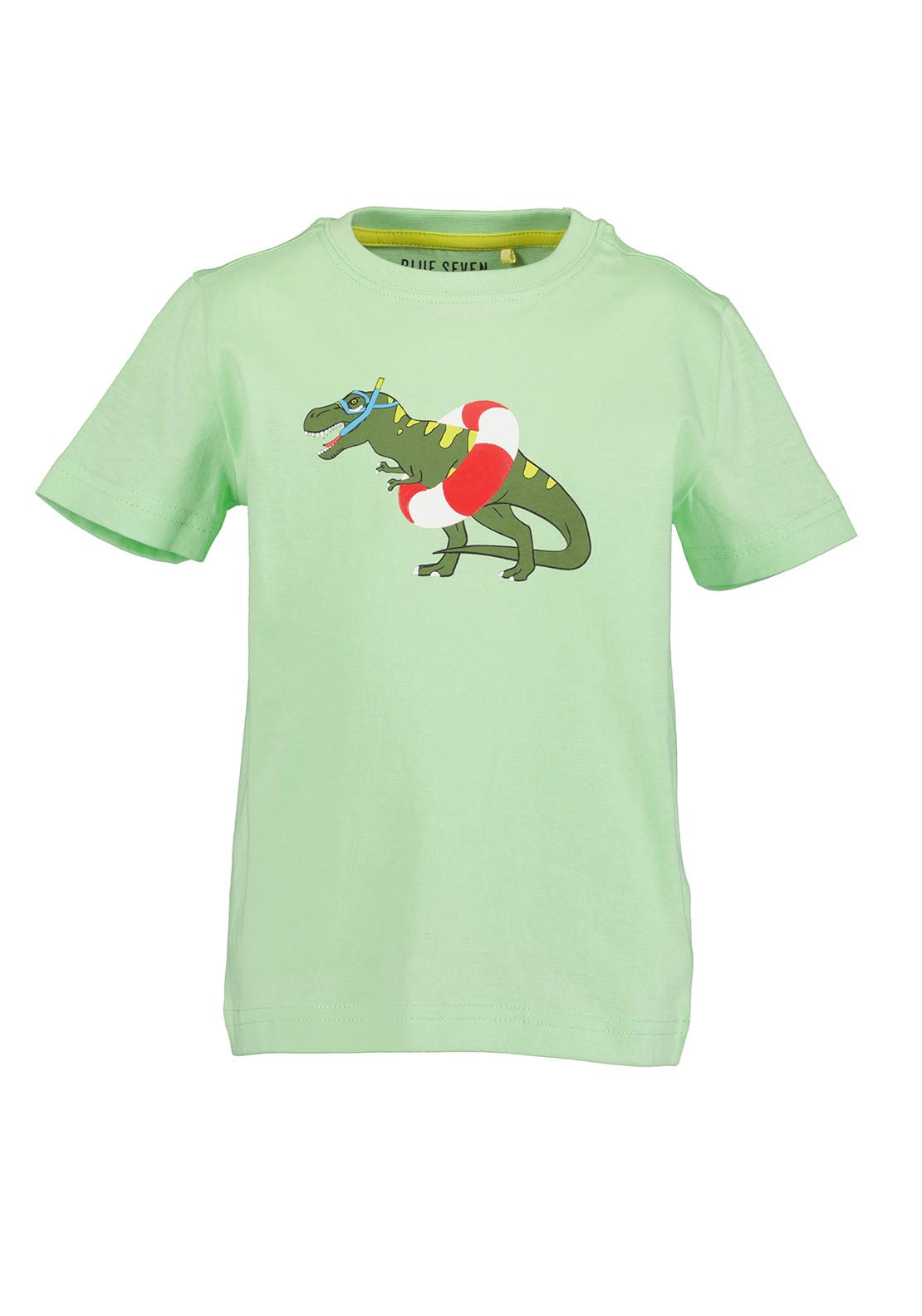Blue Seven Mini Boy Dino Short Sleeve Tee, Green