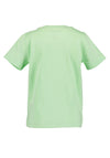 Blue Seven Mini Boy Sequins Dino Short Sleeve Tee, Green
