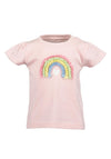 Blue Seven Baby Girl Rainbow Short Sleeve Tee, Pink