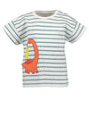 Blue Seven Baby Boy Stripe Short Sleeve Tee, White