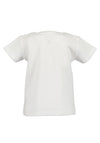 Blue Seven Baby Boy Stiped Dino Tee, White