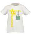 Blue Seven Baby Boy Construction Short Sleeve Tee, White