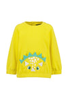 Blue Seven Baby Boy Dino Long Sleeve Sweater, Yellow