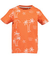 Blue Seven Mini Boy Short Sleeve Tee, Orange