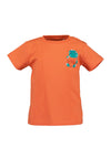 Blue Seven Baby Boy Dino Short Sleeve Tee, Orange