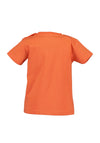 Blue Seven Baby Boy Dino Short Sleeve Tee, Orange