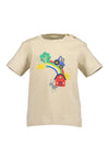 Blue Seven Baby Boy Farm Print Short Sleeve Tee, Beige