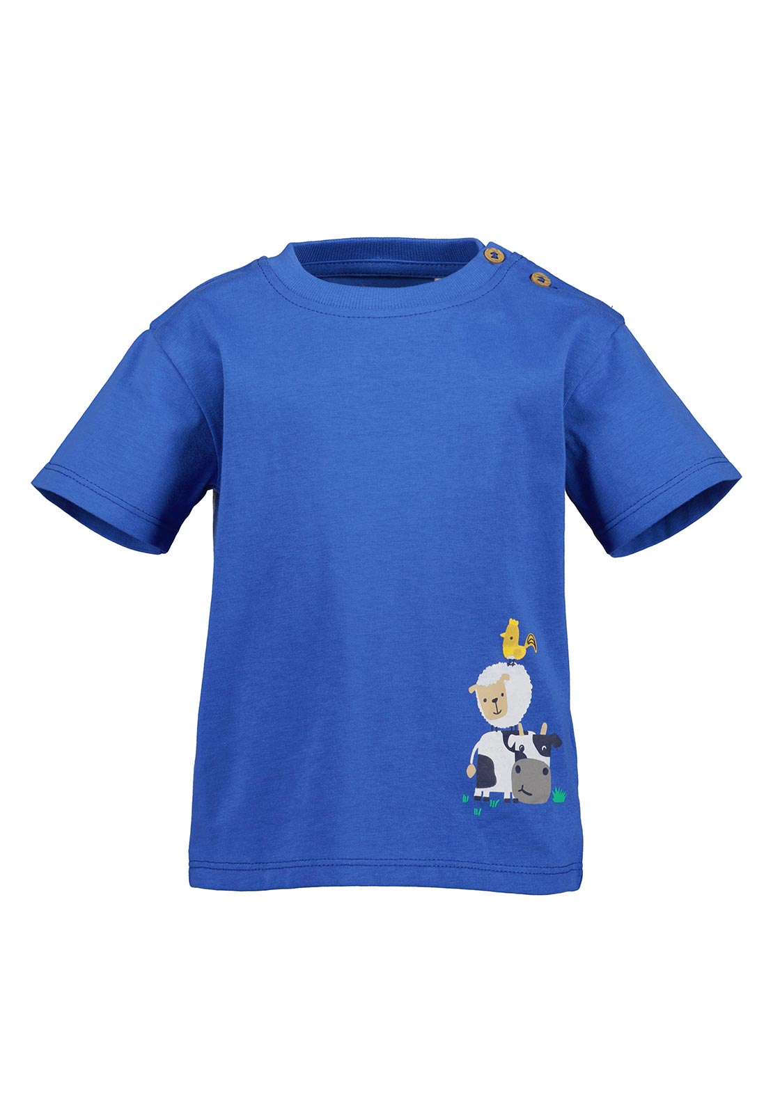 Blue Seven Baby Boy Animal Print Short Sleeve Tee, Blue