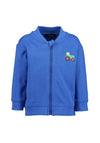 Blue Seven Baby Boy Tractor Full Zip Sweater, Blue