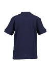 Blue Seven Mini Boy Print Short Sleeve Polo, Navy