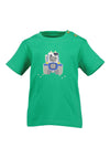 Blue Seven Baby Boy Cow Tractor Short Sleeve Tee, Green