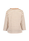 Blue Seven Baby Boy Stripe Long Sleeve Bear Top, White