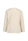 Blue Seven Baby Boy Bear Long Sleeve Top, Cream