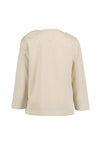 Blue Seven Baby Boy Tractor Long Sleeve Top, Cream