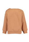 Blue Seven Baby Boy Bear Long Sleeve Sweater, Orange