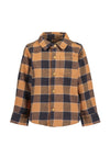 Blue Seven Baby Boy Check Long Sleeve Shirt, Orange