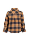 Blue Seven Baby Boy Check Long Sleeve Shirt, Orange