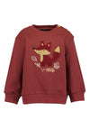 Blue Seven Baby Boy Wildlife Long Sleeve Sweater, Wine