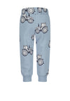 Blue Seven Baby Boy Tractor Cuffed Jogger, Blue