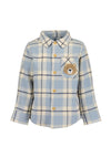 Blue Seven Baby Boy Teddy Check Long Sleeve Shirt, Blue