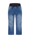 Blue Seven Baby Boy Elasticated Waist Denim Jean, Blue