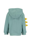 Blue Seven Baby Boy Long Sleeve Full Zip Hooded Sweater, Green