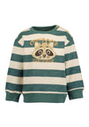 Blue Seven Baby Boy Outdoor Explorer Long Sleeve Sweater, Green