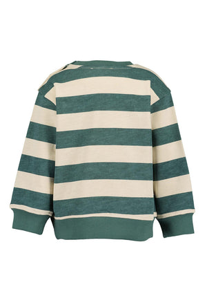 Blue Seven Baby Boy Outdoor Explorer Long Sleeve Sweater, Green