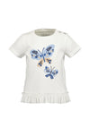 Blue Seven Baby Girl Short Sleeve Tee, White