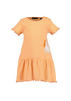 Blue Seven Baby Girl Unicorn Short Sleeve Dress, Orange