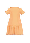 Blue Seven Baby Girl Unicorn Short Sleeve Dress, Orange