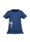 Blue Seven Baby Girl Short Sleeve Tee, Navy