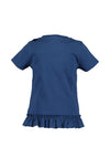 Blue Seven Baby Girl Short Sleeve Tee, Navy