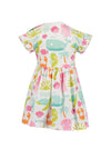 Blue Seven Baby Girl Short Sleeve Print Dress, Multi