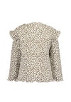 Blue Seven Baby Girl Animal Print Long Sleeve Top, Beige